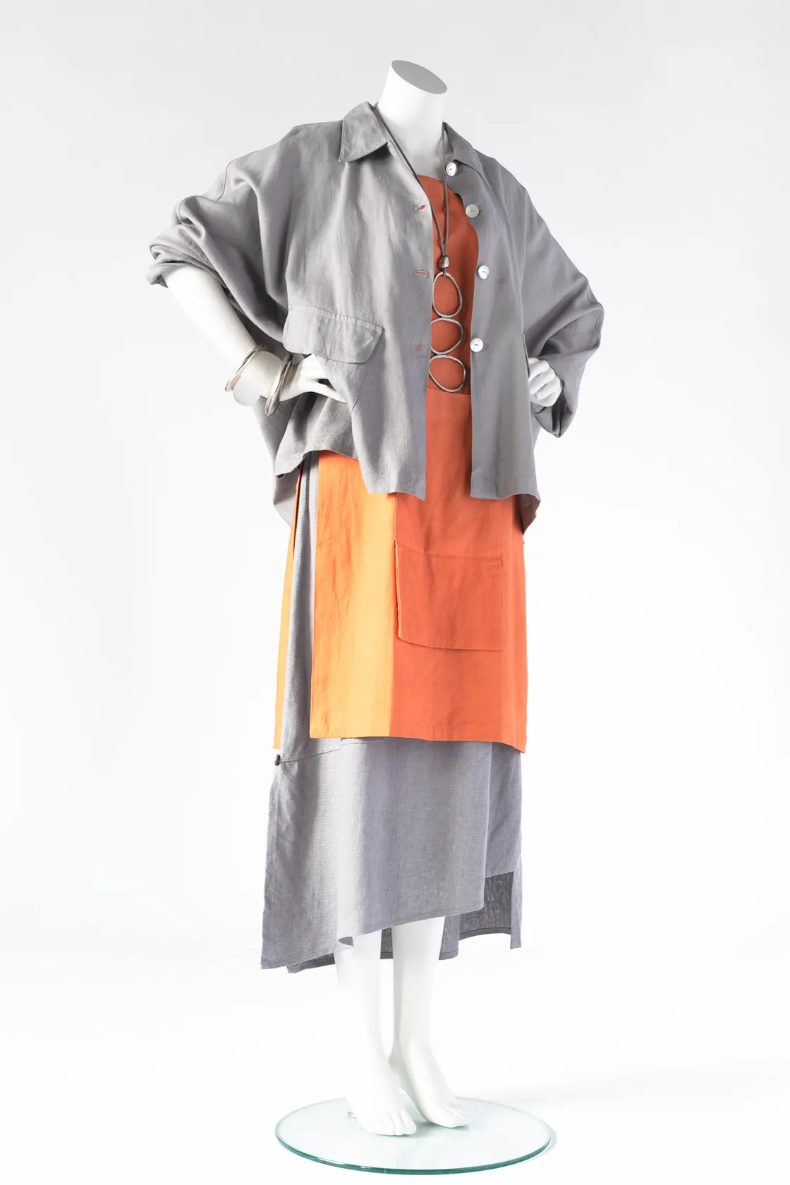 New York Jacket in Silver Roma