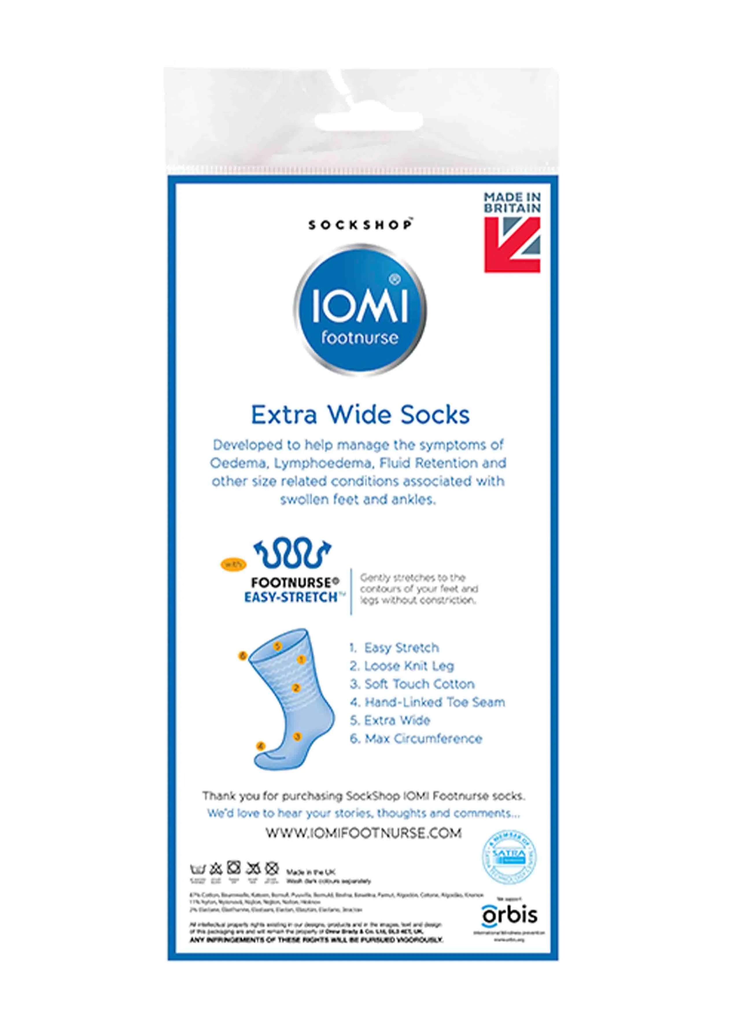 Oedema Extra Wide Mens Socks