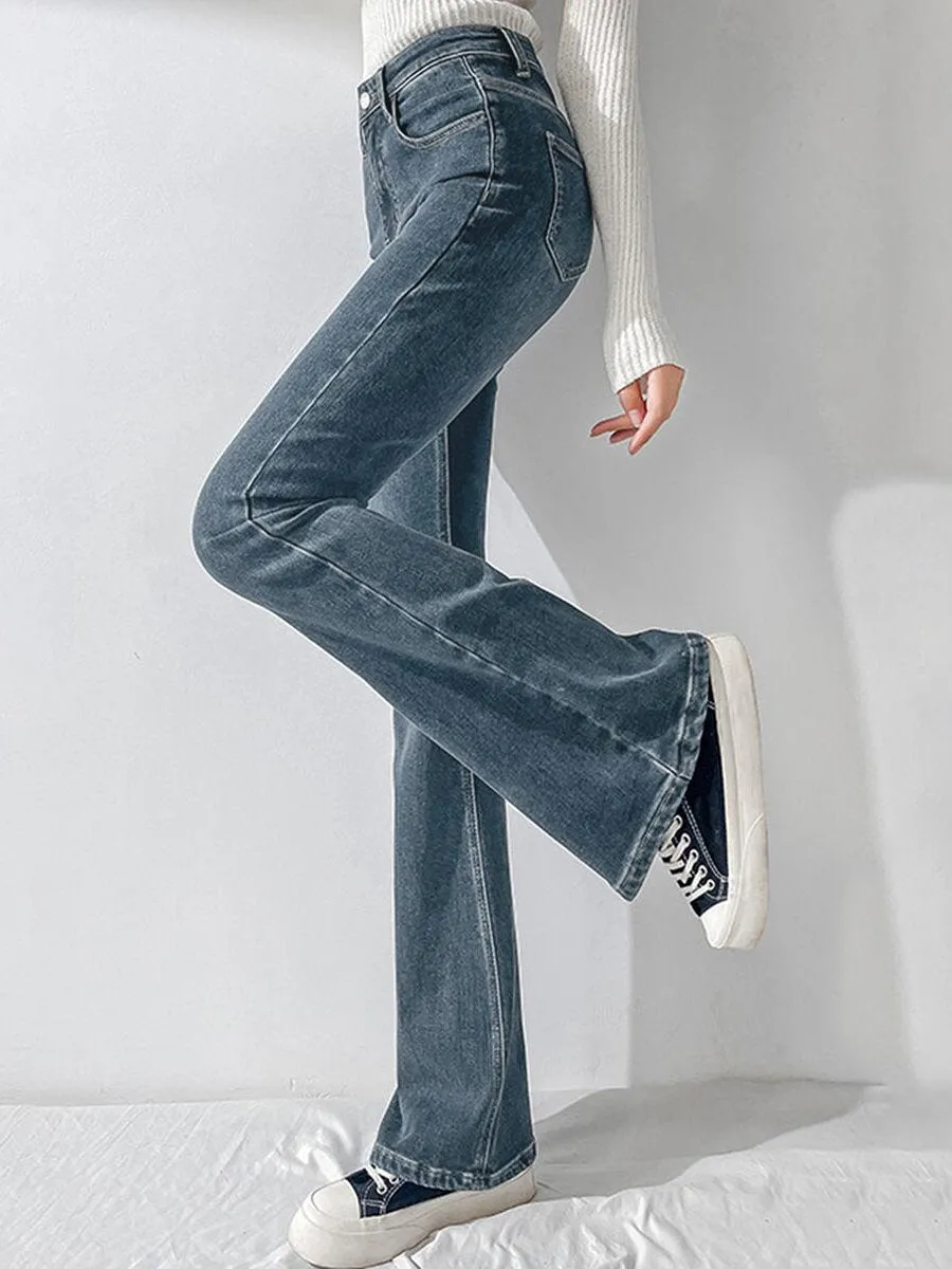 Ombre Pocket Button Front Jeans