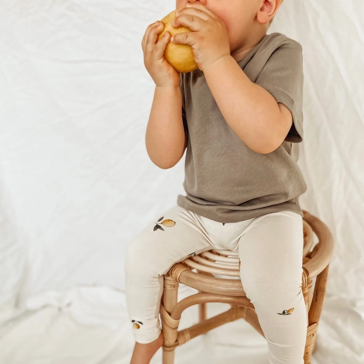 Organic Leggings - Pure Lemon