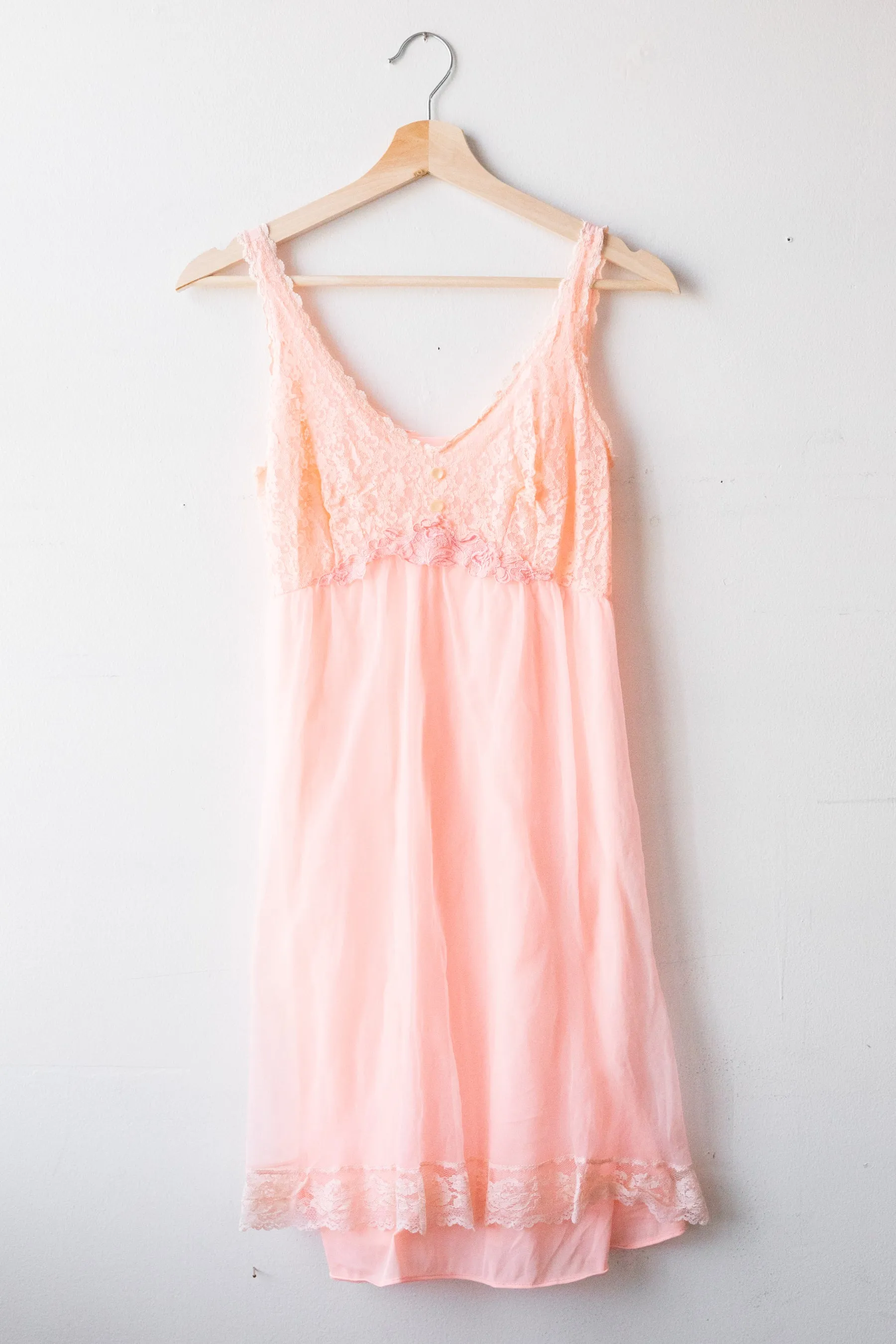 Peach Lace Slip