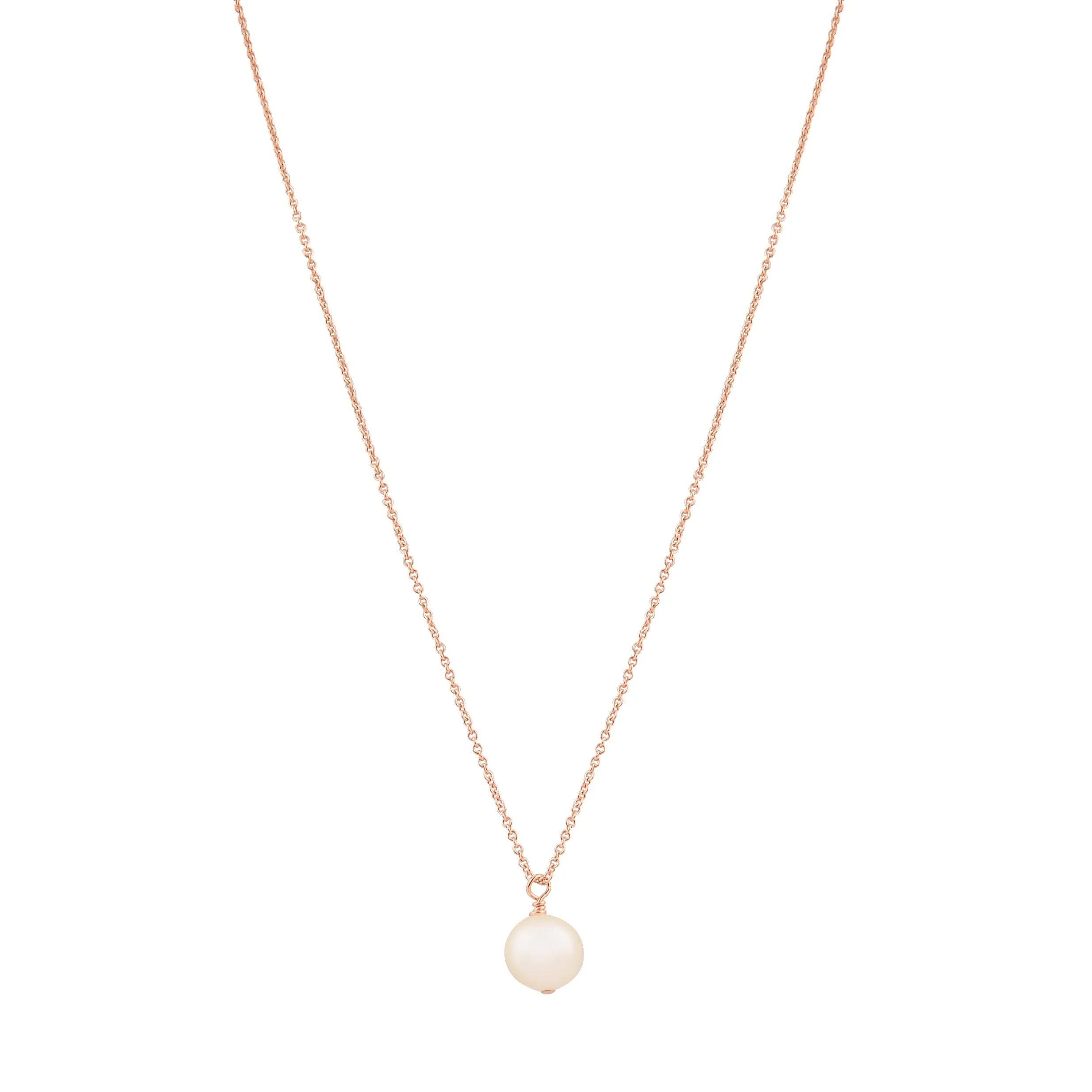 Pearl Elegance Rose Gold Necklace