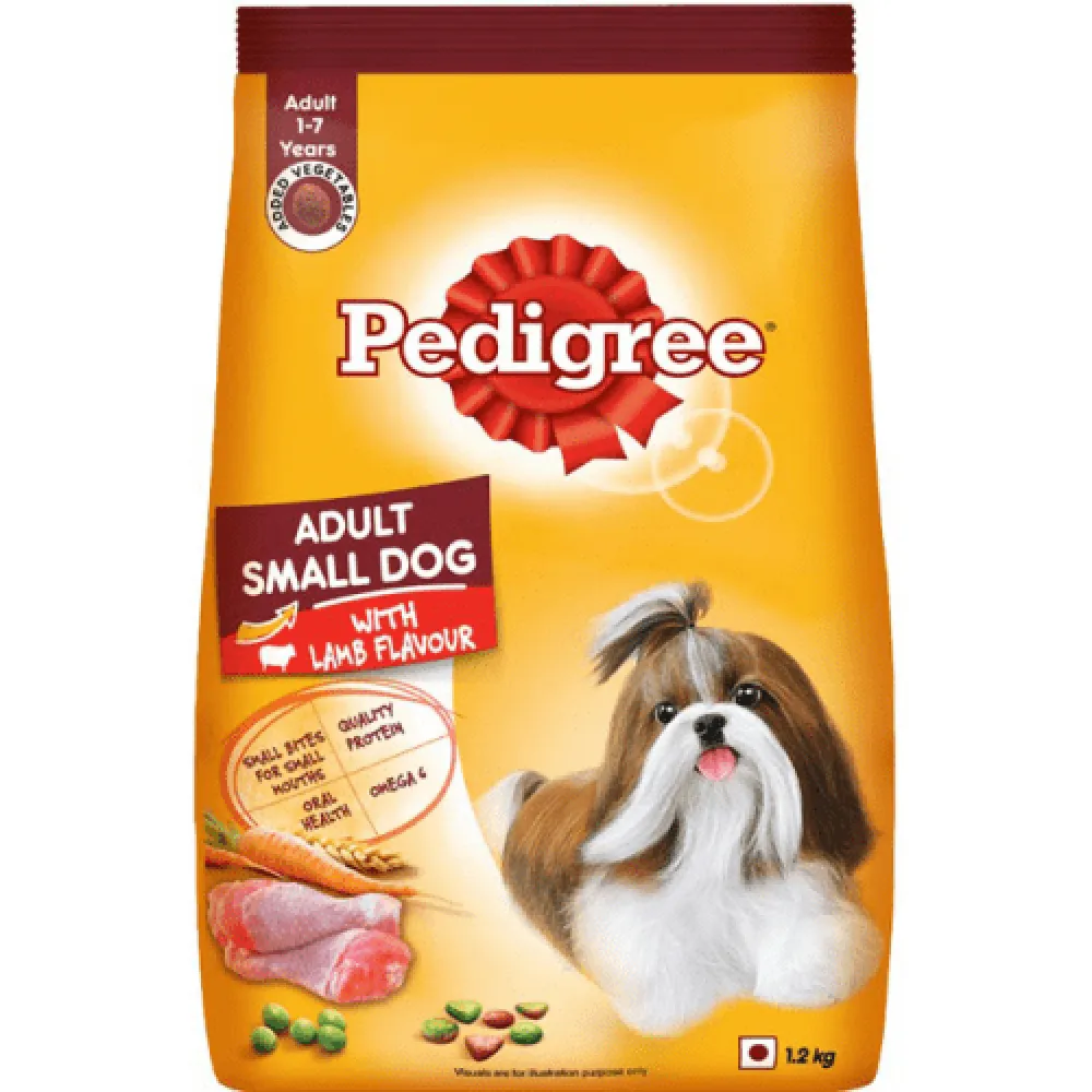 Pedigree Lamb & Veg Flavour Adult Small Dog Dry Food (Limited Shelf Life)