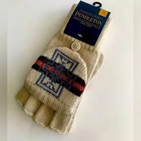 Pendleton Knit Convertible Fingerless Mittens