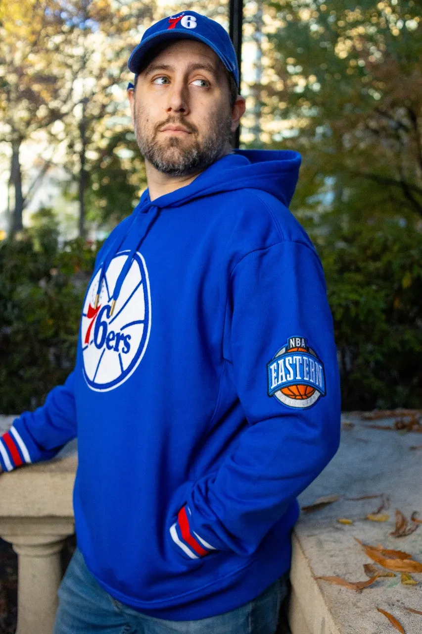 Philadelphia 76ers Chainstitch Fleece Blue Hoodie