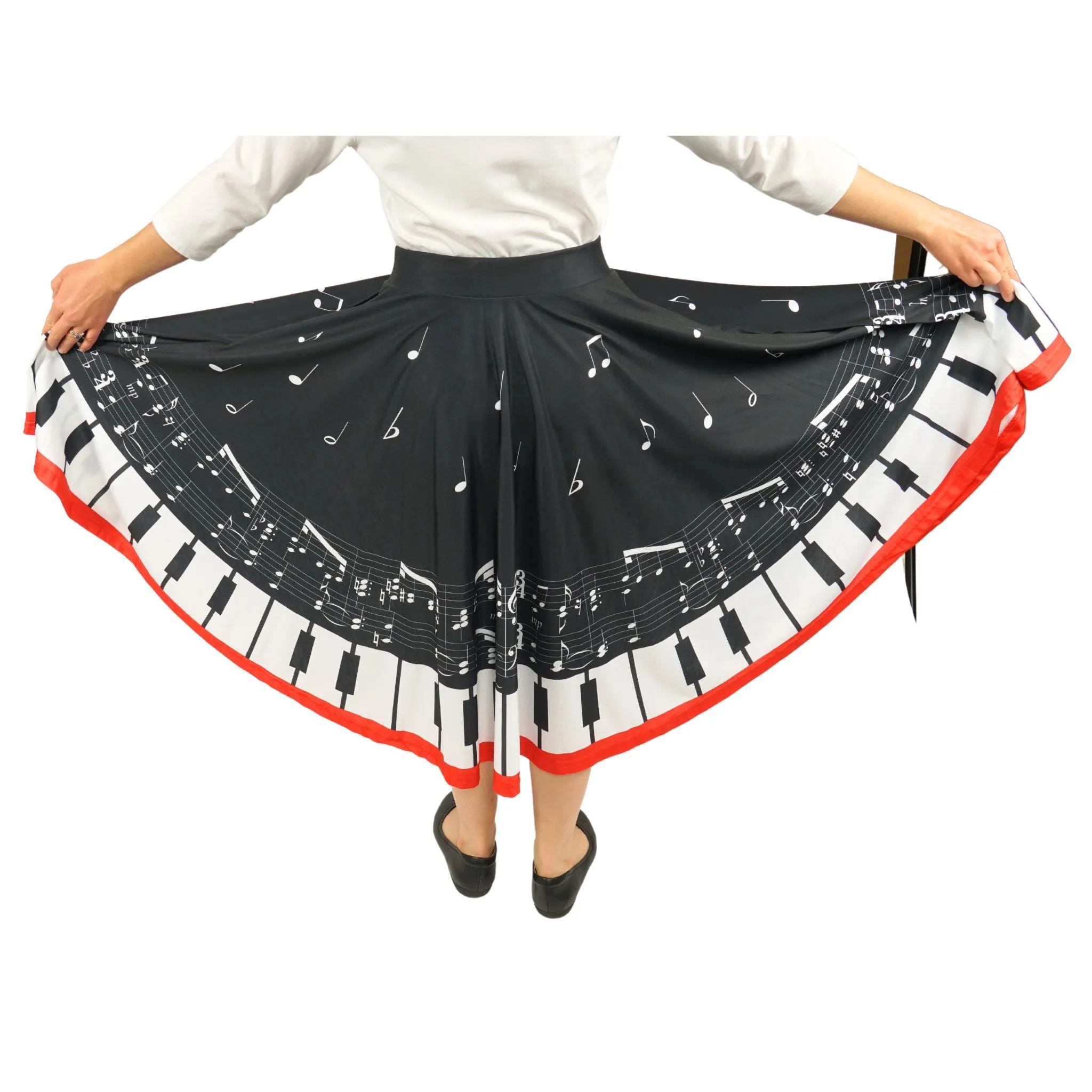 Piano Keys Twirl Skirt [FINAL SALE]