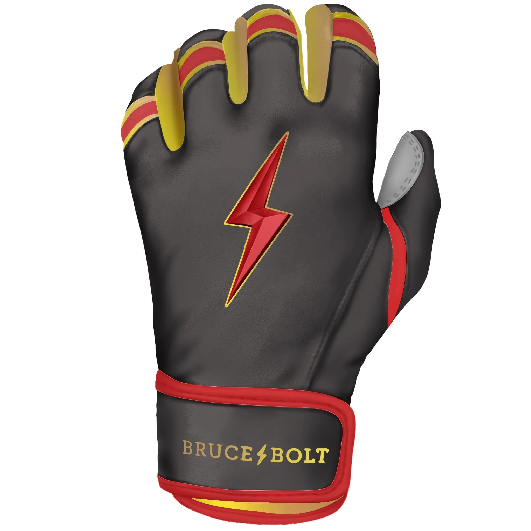 PREMIUM PRO Creator Series Short Cuff Batting Gloves | TC42 Red/Gold