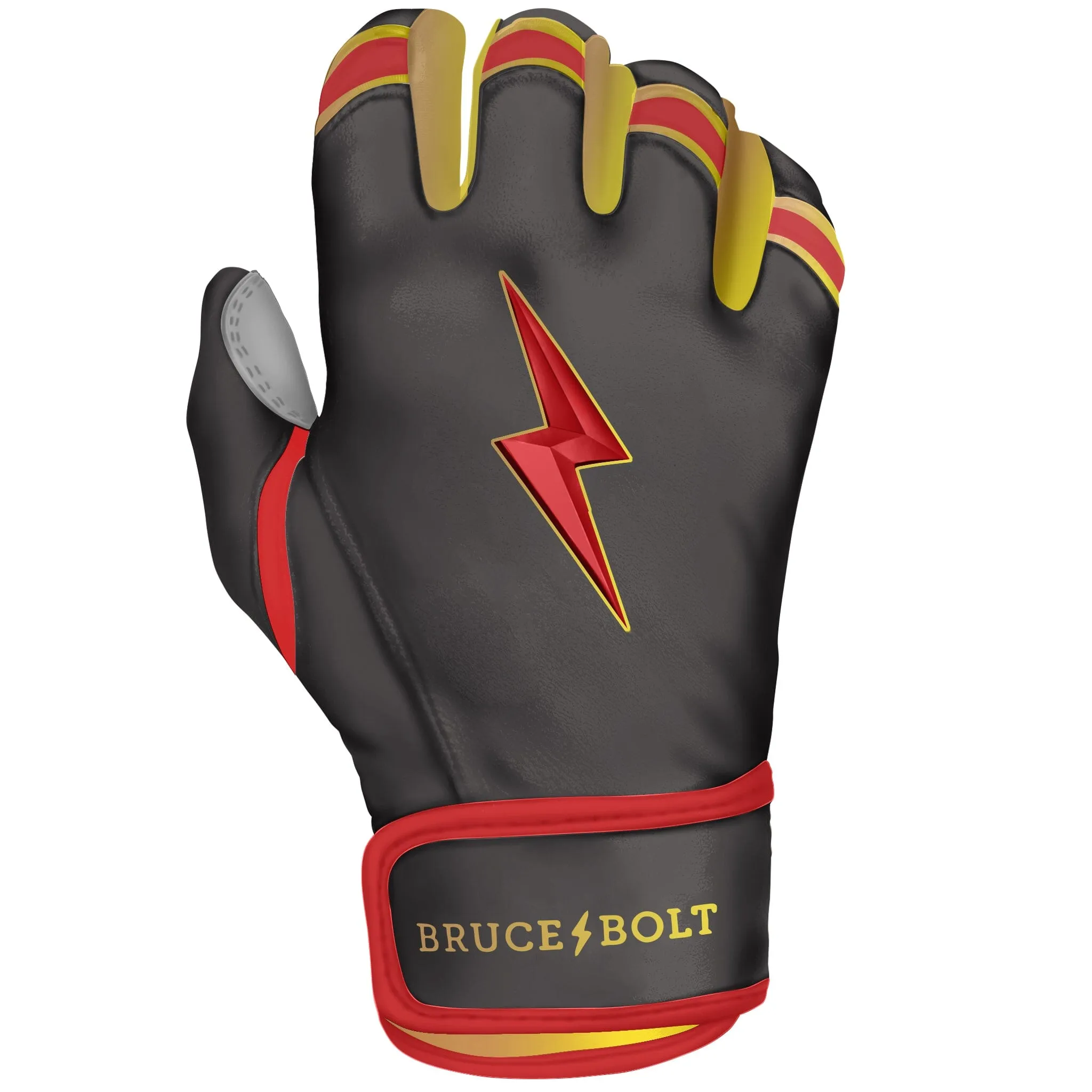 PREMIUM PRO Creator Series Short Cuff Batting Gloves | TC42 Red/Gold