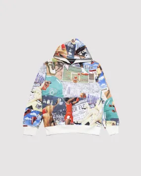 PRINTED PULLOVER HOODIE "MULTI"