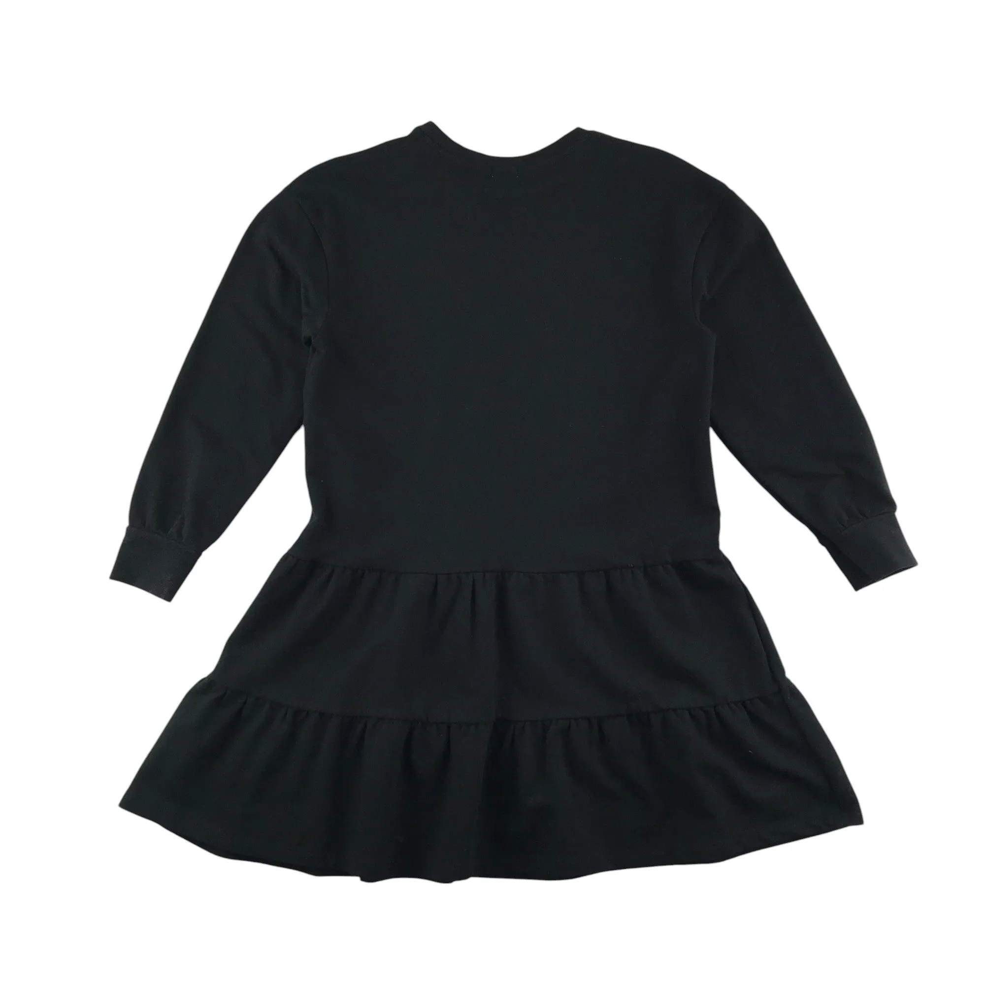 River Island dress 9-10 years black with logo graphic sweatshirt material