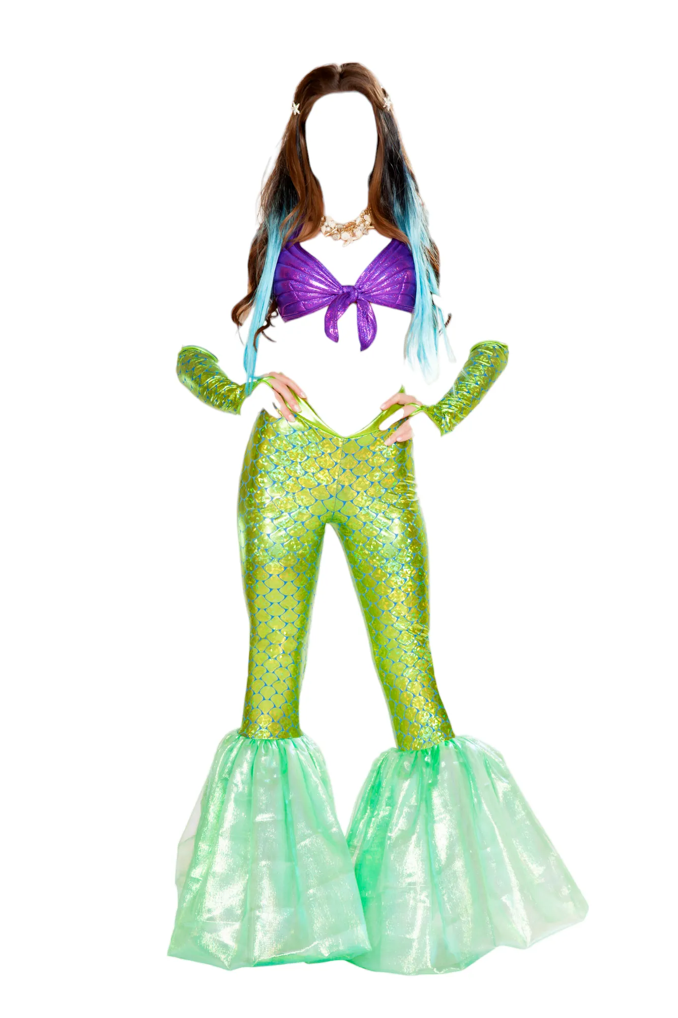 Roma Costume 2 PC Poseidon’s Daughter Purple/Green