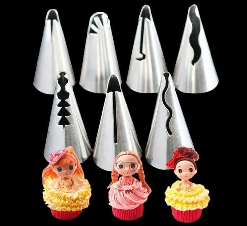 Ruffle Piping Pastry Nozzles Set