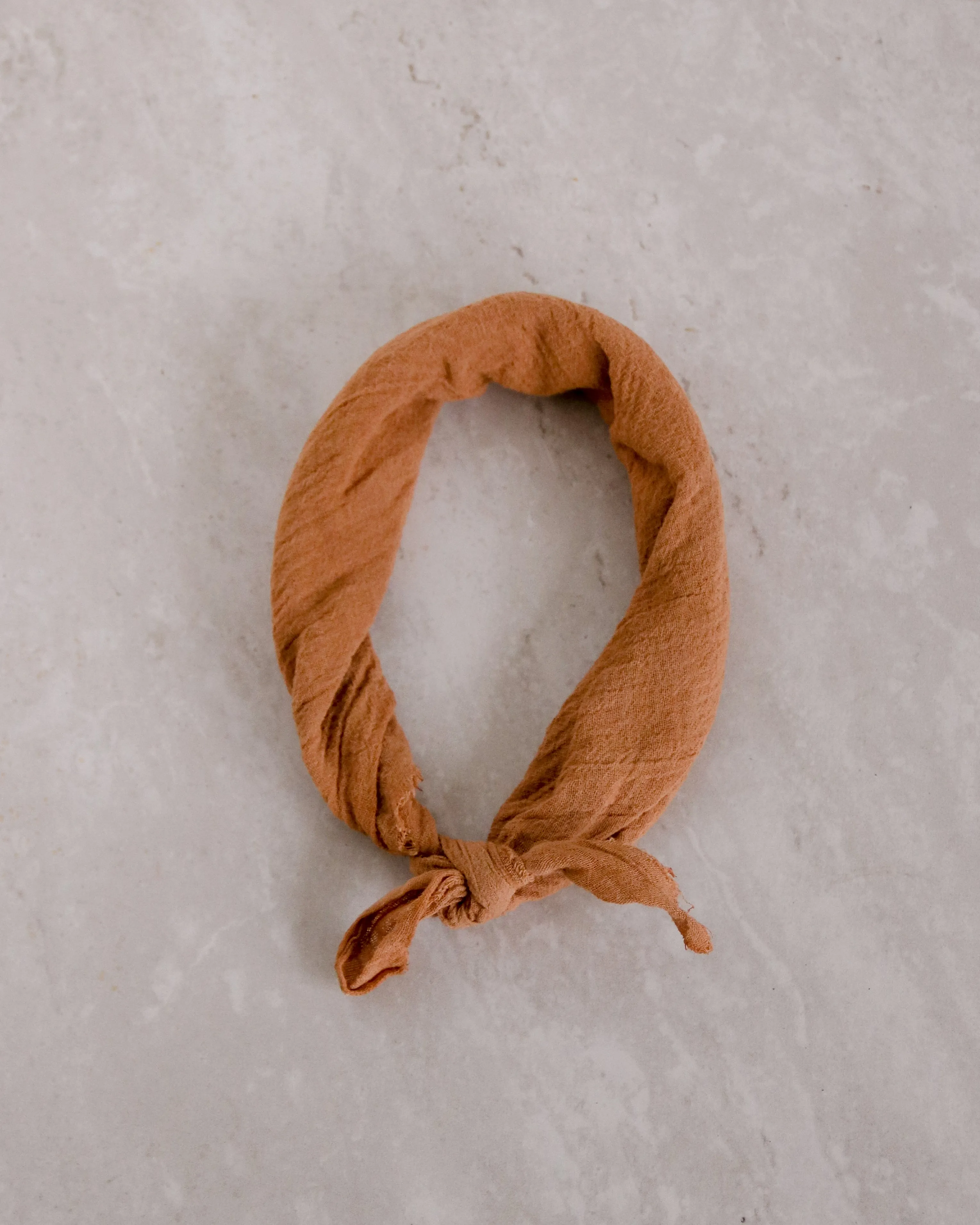 Rust Cotton Plant Dyed Bandana