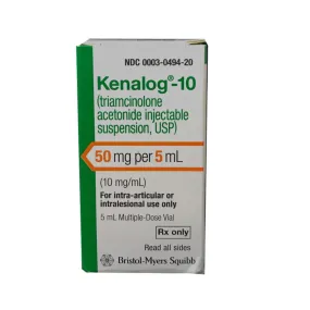 Rx Kenalog Inj, 10mg/ml x 5ml Vial