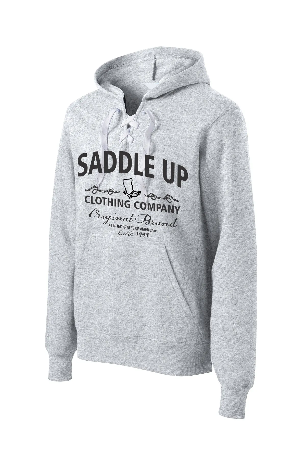 Saddle Up Original Brand Lace Up Hoodie