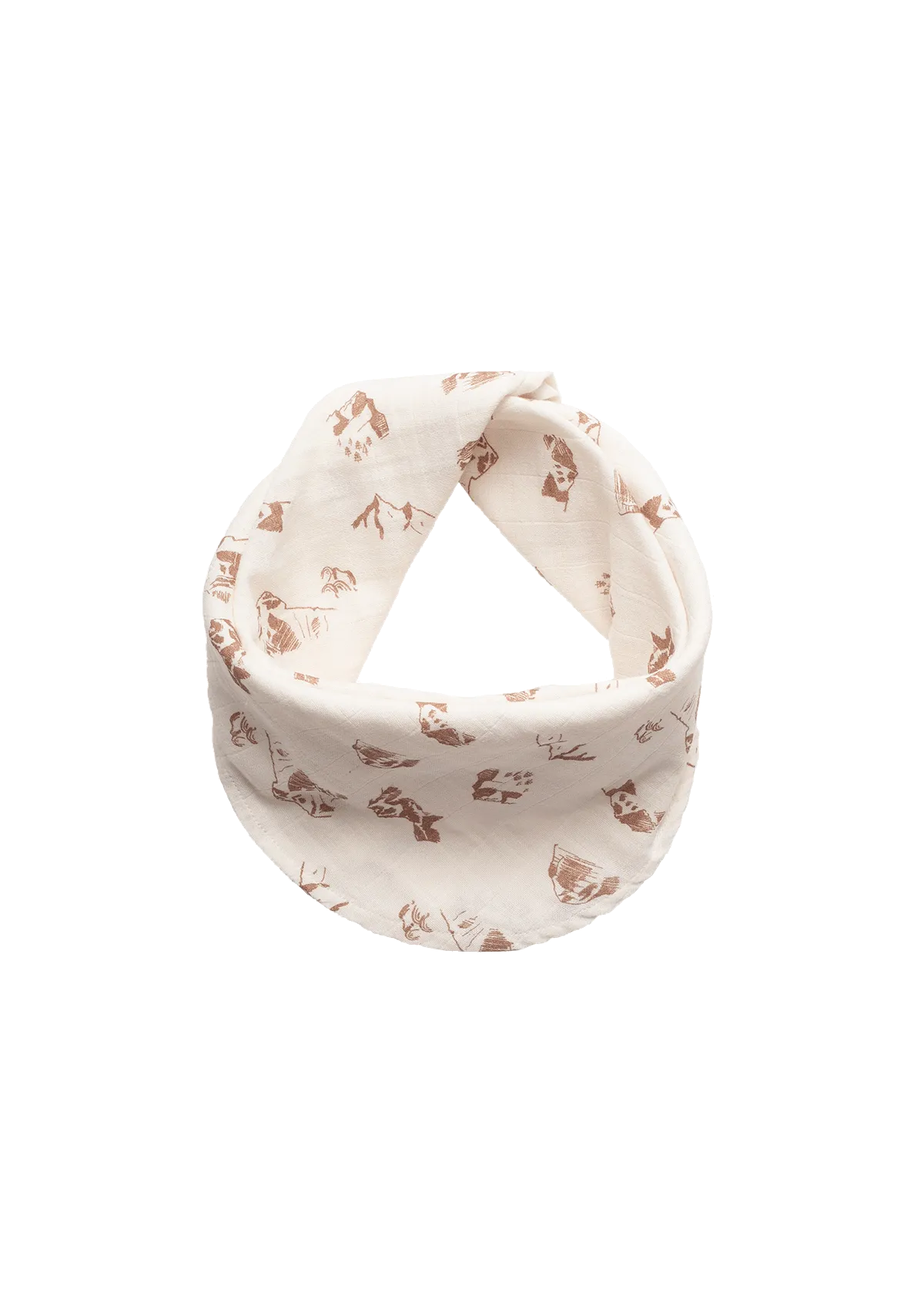 Scarf baby & kid Healing Mountains organic muslin