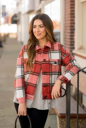 Sugar & Spice Cropped Plaid Shacket