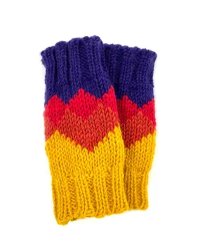 Sunset Mountain Fingerless Gloves