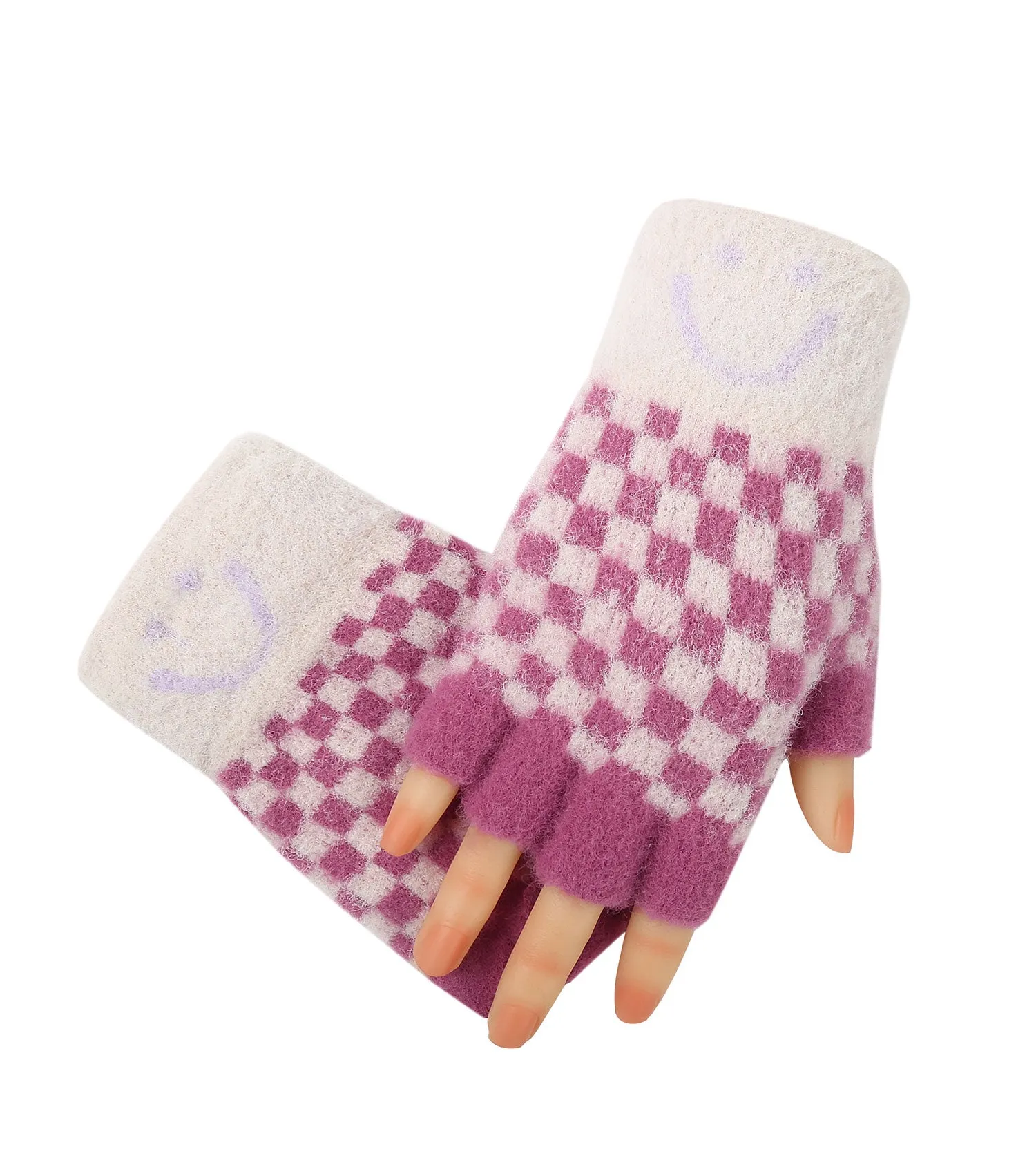 TARRAMARRA Kids Fingerless Ultra Plush Knit Gloves  - TAZ117