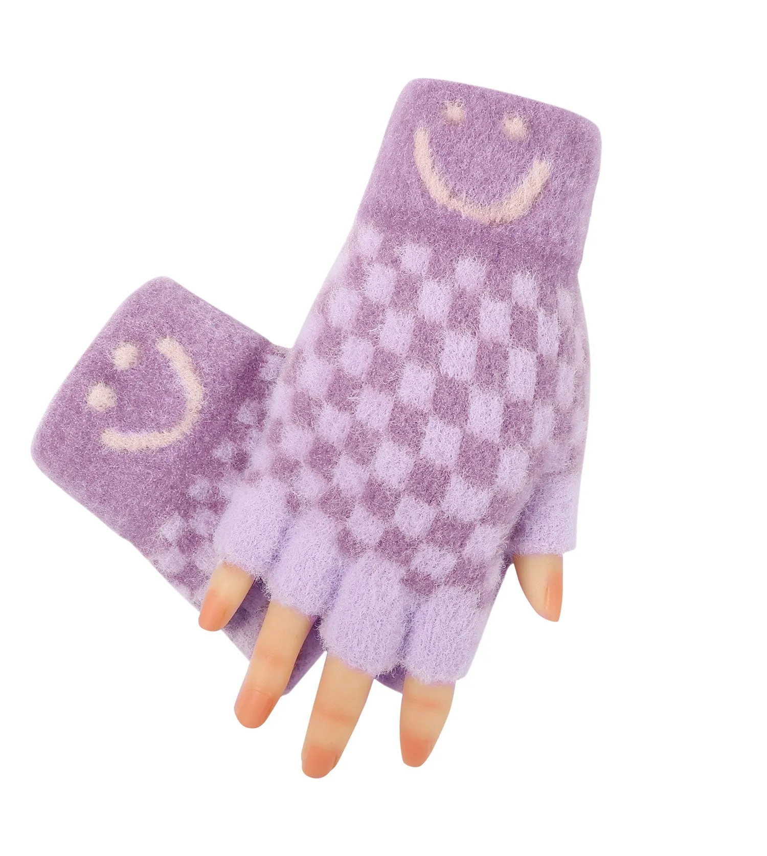 TARRAMARRA Kids Fingerless Ultra Plush Knit Gloves  - TAZ117