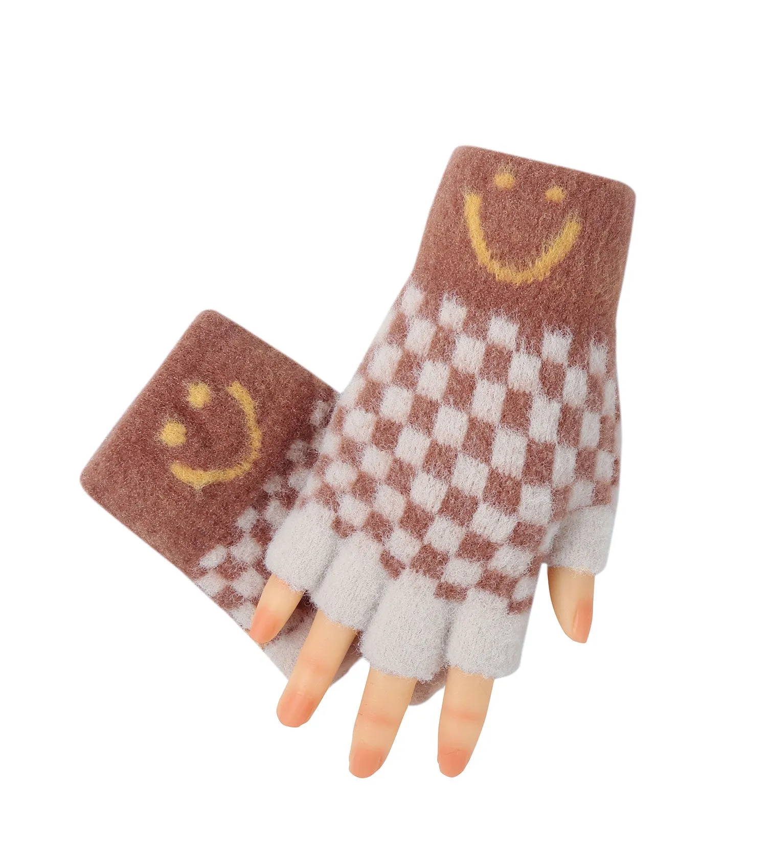 TARRAMARRA Kids Fingerless Ultra Plush Knit Gloves  - TAZ117