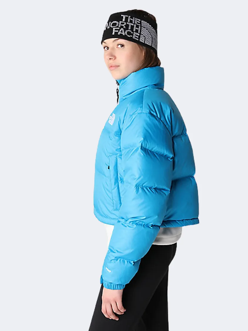 The North Face Nuptse Short Women Lifestyle Jacket Acoustic Blue