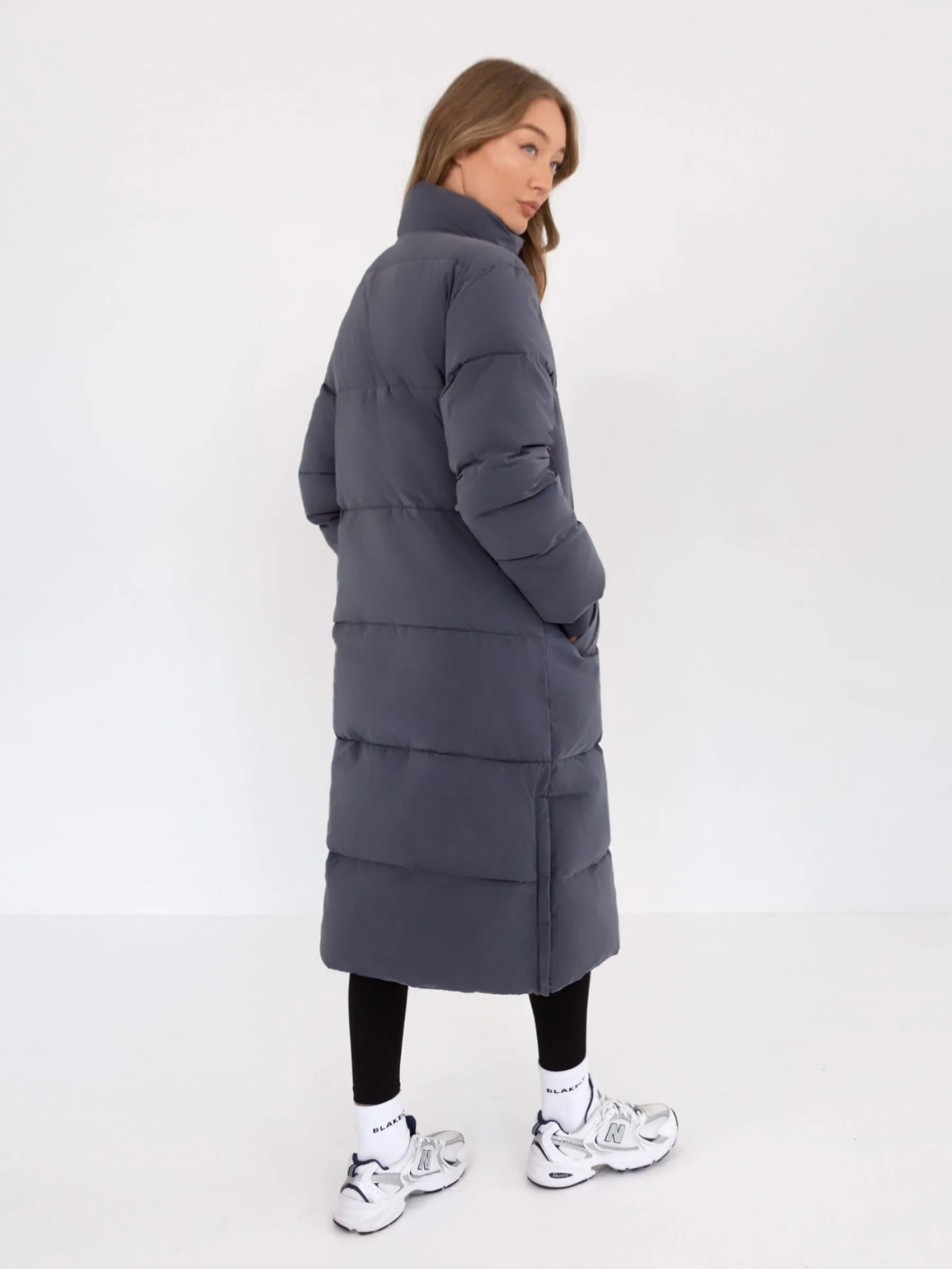 Ultimate Longline Puffer Coat - Midnight Blue