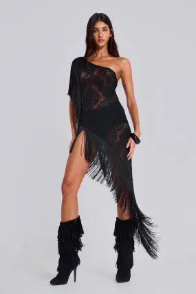 Vivienne Lace Fringe Dress