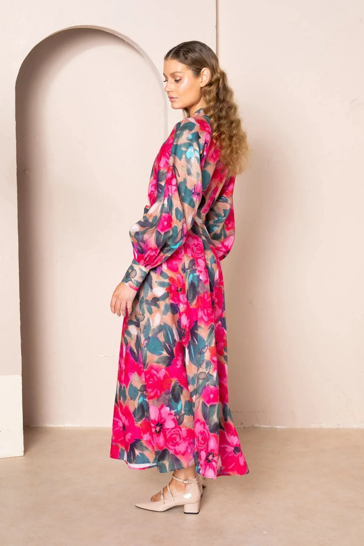 WANDA RAGLAN MAXI DRESS