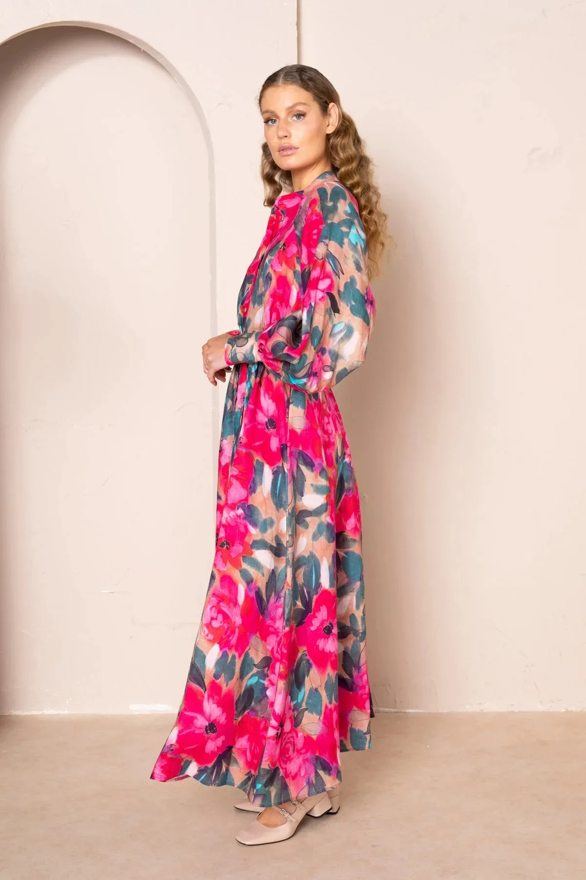 WANDA RAGLAN MAXI DRESS