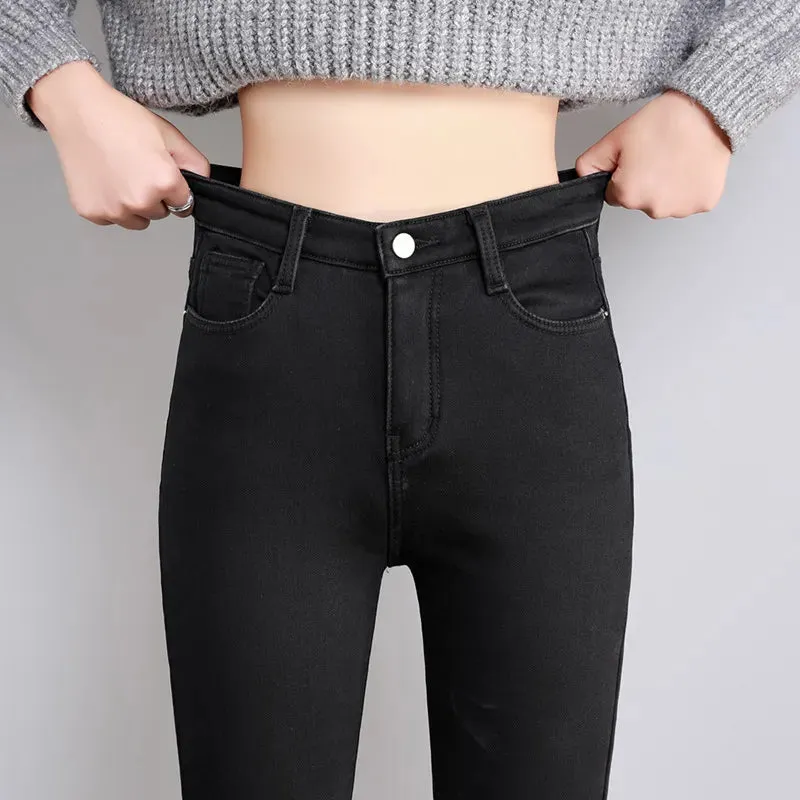 Warm Thick Fleece Stretchy Skinny Women's Jeans