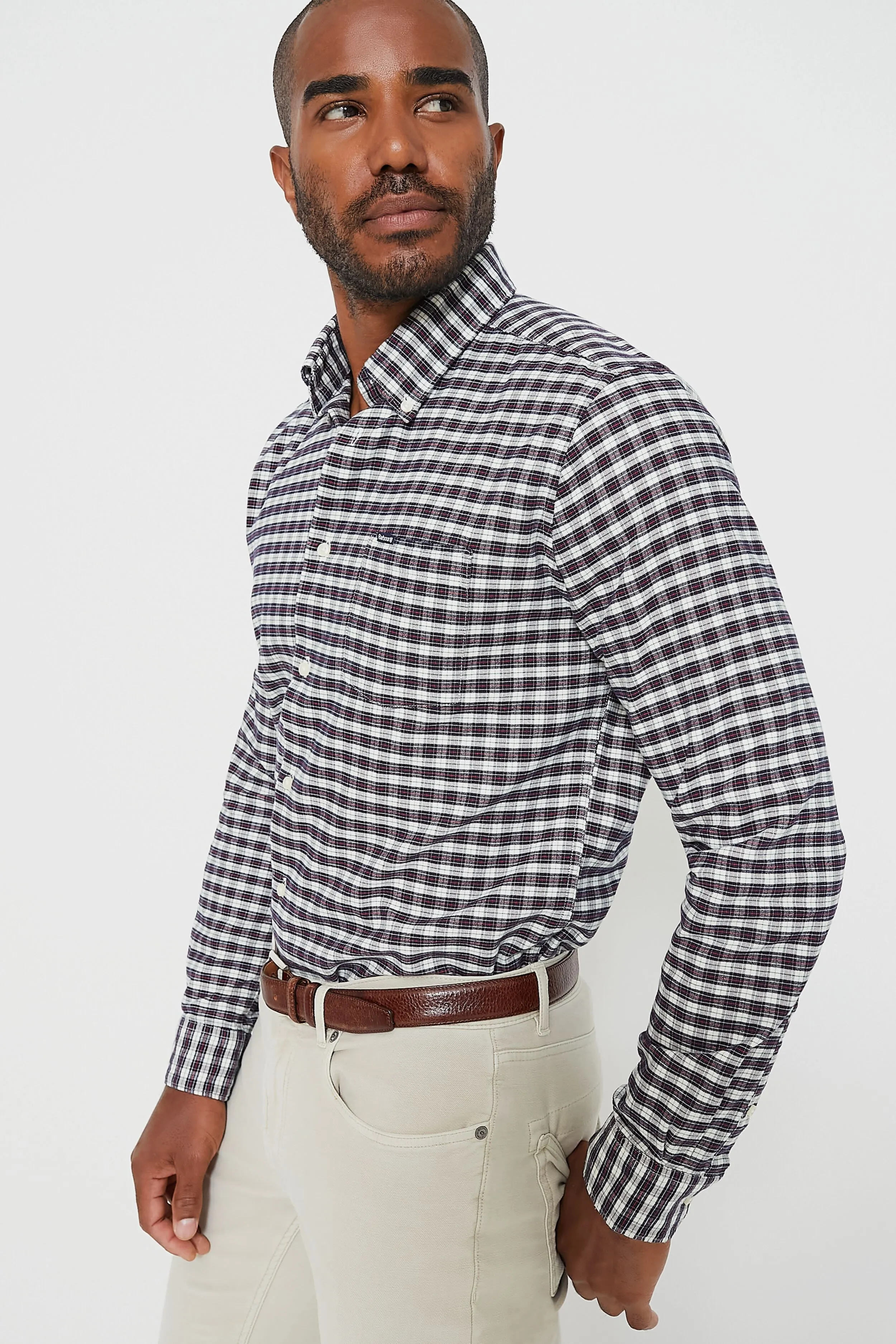 Whisper White Emmerson Tailored Shirt