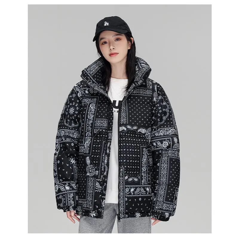 White Duck Down Thickened Loose Fit Down Jacket