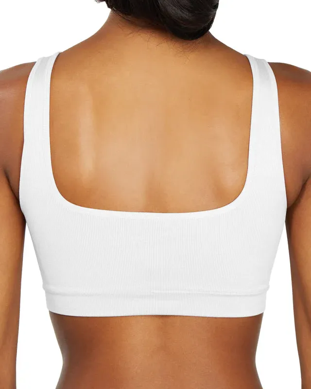 White High Sculpt Bra Rib