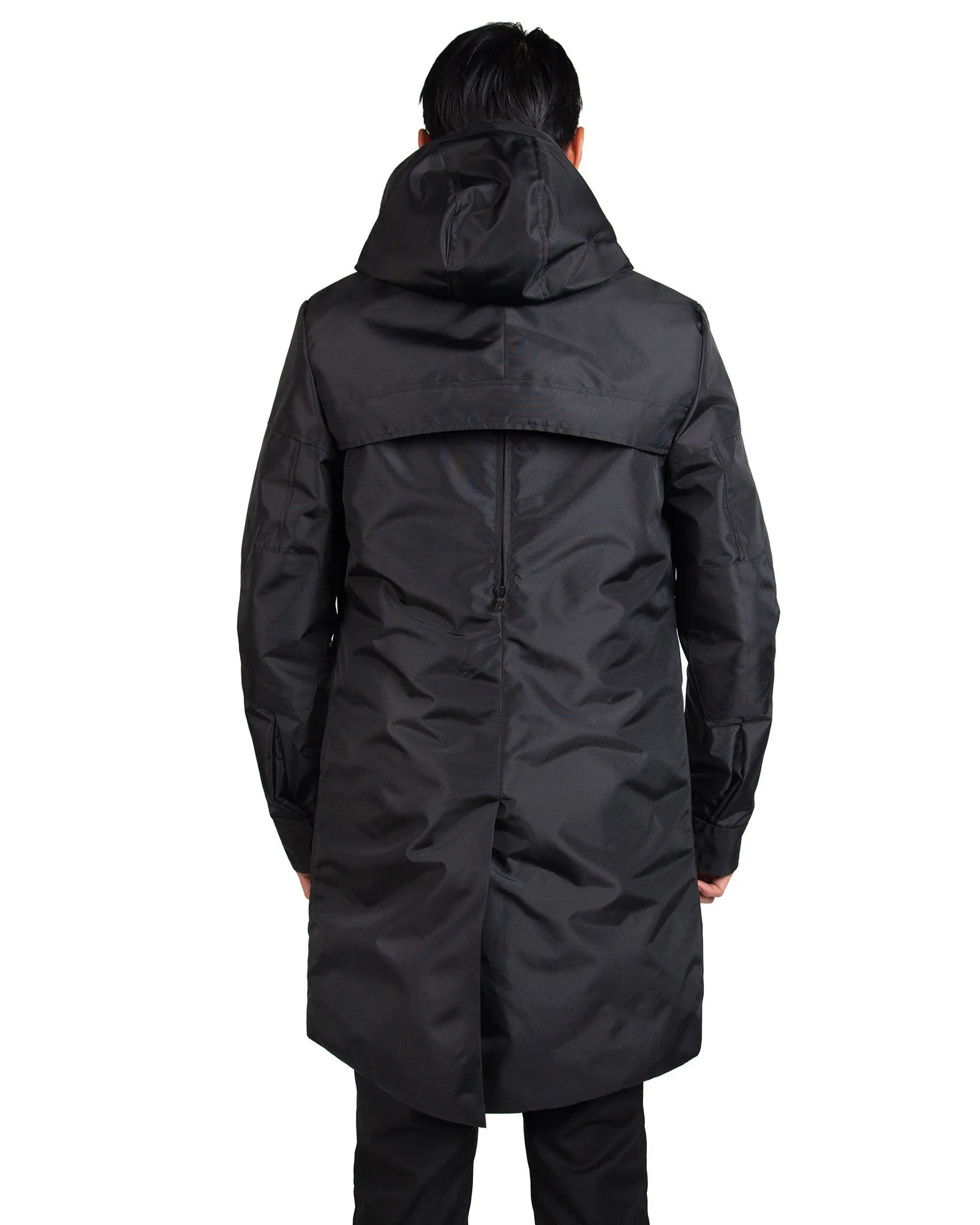 X11 DUFFLE COAT // BLACK NYLON