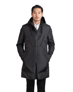 X11 DUFFLE COAT // BLACK NYLON