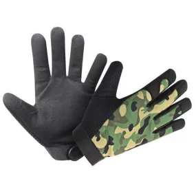 Xelement UK2643 Men's Camouflage Textile Motorcycle Wrist Gloves